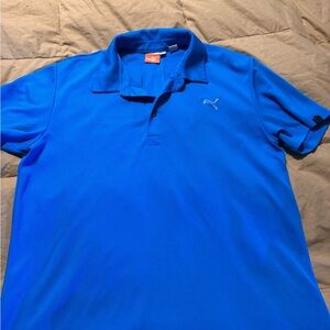 Puma Men's Vibrant Blue Polo Shirt